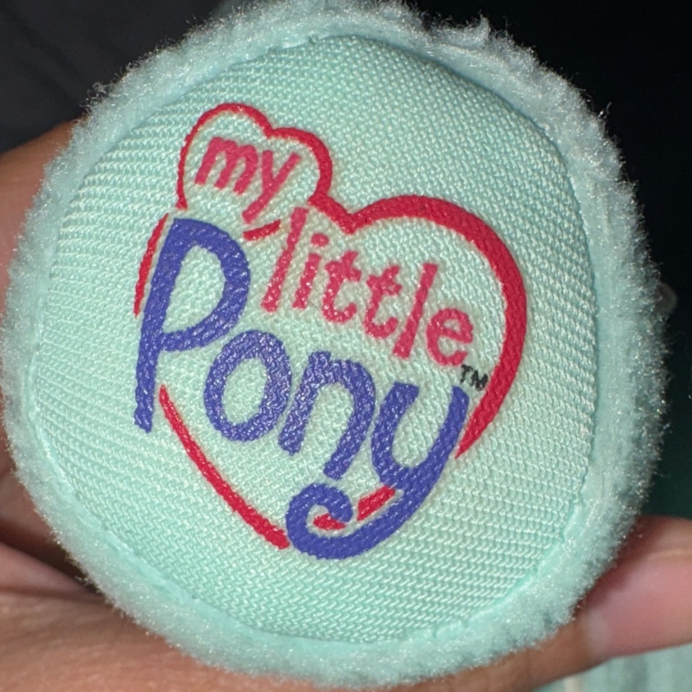 Mint Green Plush Pony with Pink Mane - Picture 7 of 7